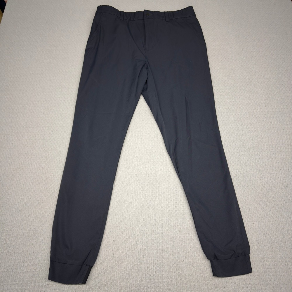 Good Good Pants Mens 32x30 Black Tapered Joggers Athleisure Golf Stretch
